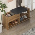 Pantofar, Decortie, Filux Bench, 120.3x51x40.5 cm, PAL, Maro