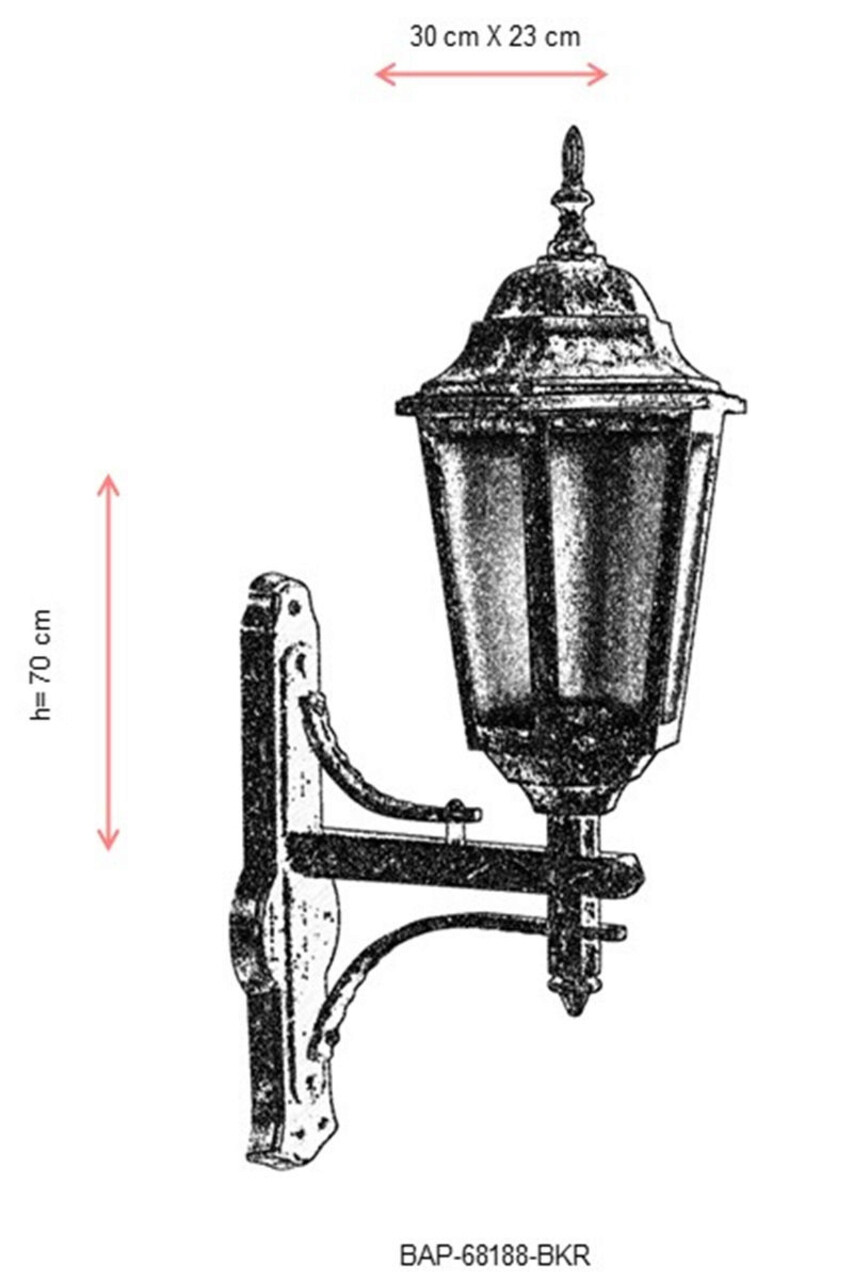 Lampa de exterior, Avonni, 685AVN1258, Plastic ABS, Maro