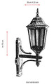 Lampa de exterior, Avonni, 685AVN1258, Plastic ABS, Maro