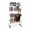 Suport incaltaminte, Adonis, Wenko, 138x29x66.5 cm,  inox/invelis Polytherm, argintiu