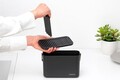 Organizator de chiuveta, Brabantia, SinkSide, 22x11x13.4 cm, plastic reciclat, gri inchis