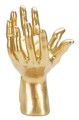 Statueta decorativa, Peace Hands, Mauro Ferretti, 25 x 15 x 24 cm, polirasina, auriu