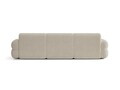Canapea 4 locuri, Neo, Micadoni Home, 305x100x83 cm, tesatura Chenille Silencio, bej deschis