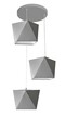 Lustra Adamant, Helam, 50 x 105 cm, 3 x E27, 60W, gri