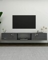 Comoda TV, Olivia, Aredam, Antracit / Argintiu