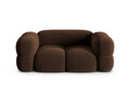 Canapea 2 locuri, Loretto, Cosmopolitan Design, 180x100x68 cm, catifea, ciocolata