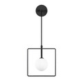 Aplica de perete, Fulgor, 942FLG2103, Metal, Alb/Negru