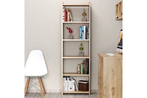 Corp biblioteca, tanmob, ktb0102, 48x159x23.5 cm, pal , maro