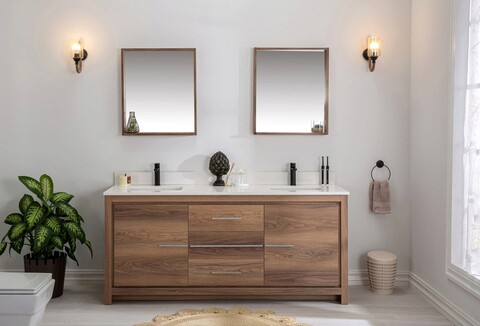 Set mobilier de baie (3 piese), jussara, superior 72, nuc / alb