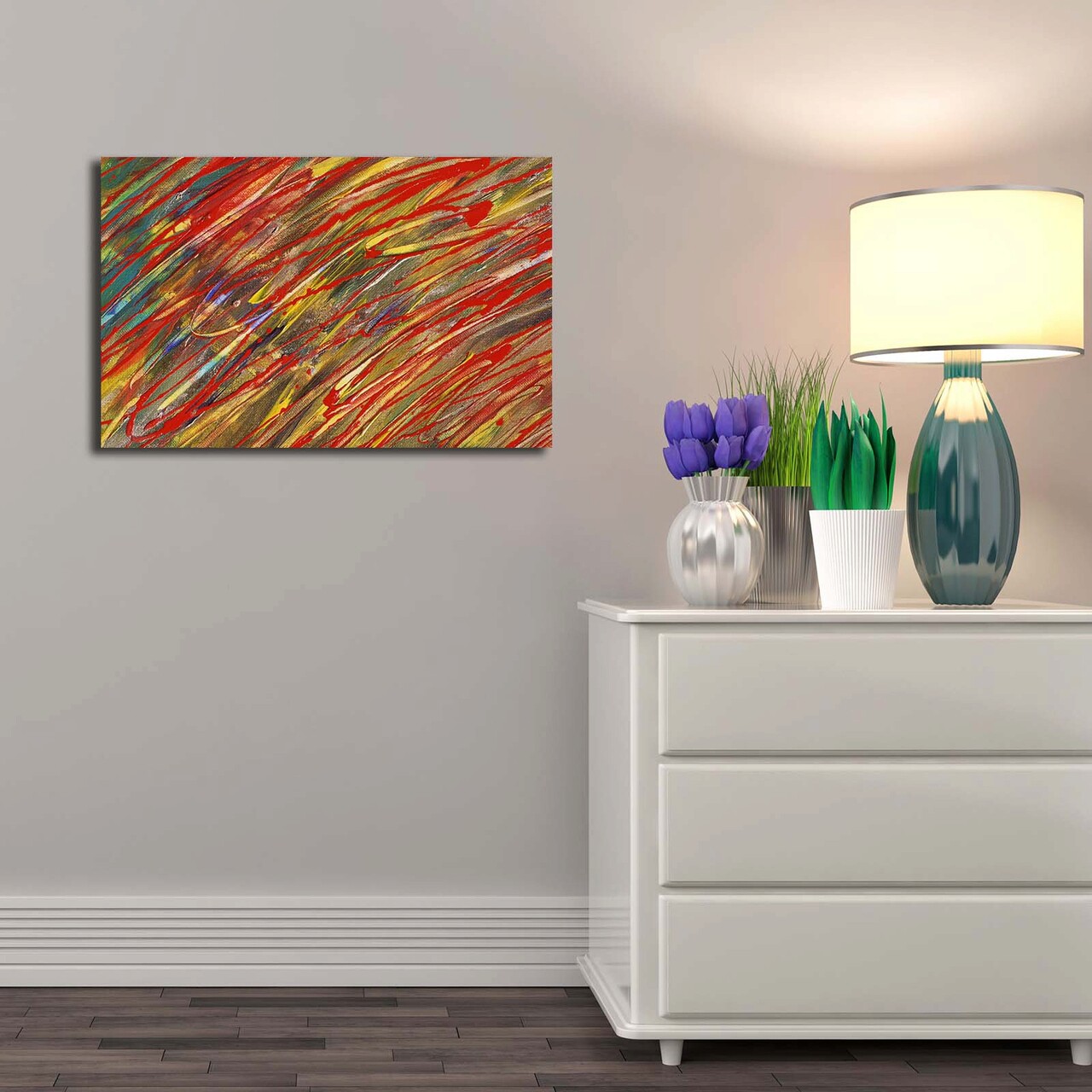 Tablou decorativ 4570YBC-02 Dimensiune: 45 x 70 cm Multicolor