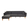 Coltar, Unique Design, 867UNQ1407, Lemn de carpen, Antracit