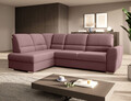 Coltar extensibil stanga 3 locuri ELTAP, LT-24VE, Siber, 270x186x93 cm, lemn/poliester, roz inchis