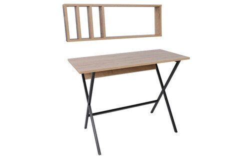 Birou, mod design, oslo, stejar / negru