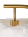 Lampadar Diamon, Mauro Ferretti, 1 x E27, 40W, 60x33x170 cm, fier, alb/auriu