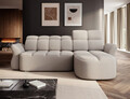 Coltar extensibil dreapta 3 locuri ELTAP, Beneth, 301x185x115 cm, lemn/poliester, bej