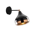 Aplica de perete, Yildo - 6901, Opviq, 17 x 28 x 28 cm, 1 x E27, 40W, negru/cupru