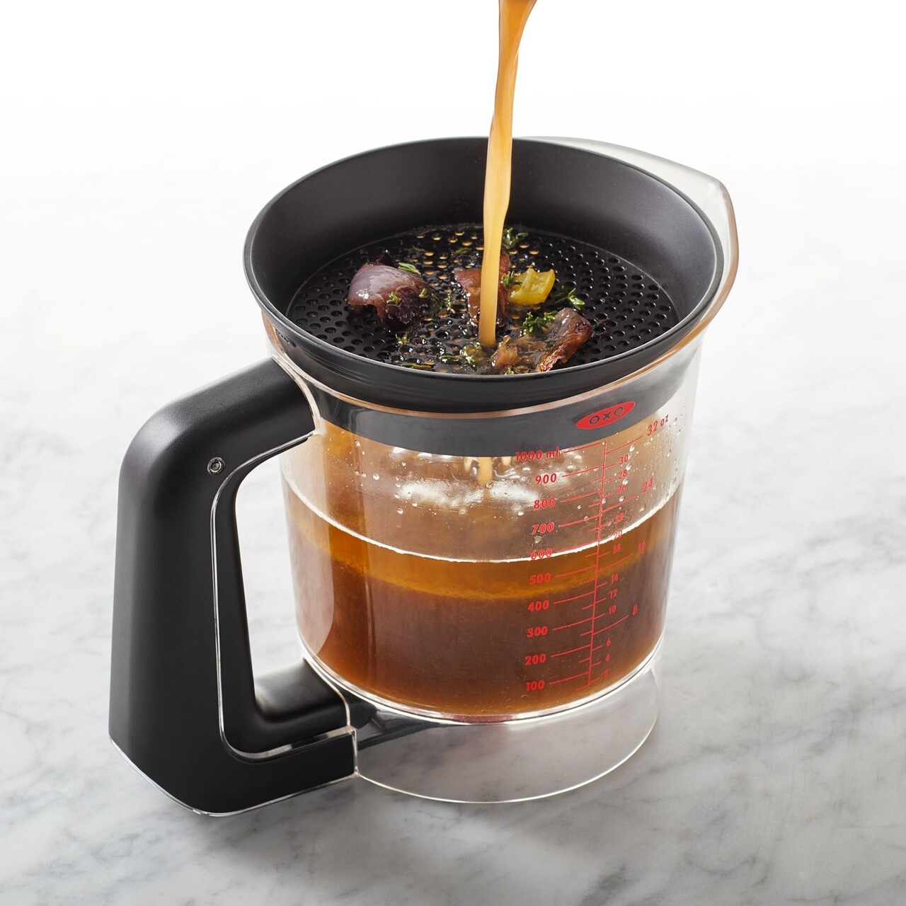 Cana separator grasime, plastic, 1L, "Good Grips" - OXO - imagine 2