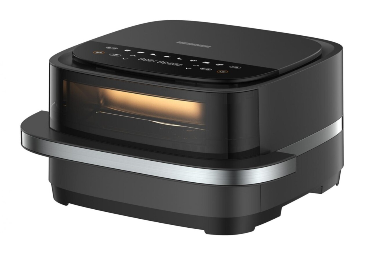 Friteuza 2 in 1 Pizza Easyfry, Heinner, 2200W, 4L, negru - imagine 6