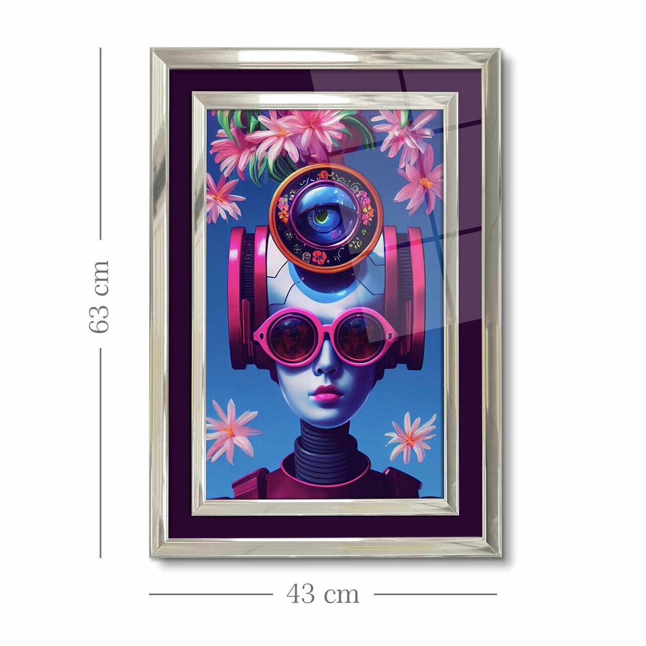 Tablou decorativ, 4363Kromgumusct, Cadru: 100% LEMN MASIV (Grosime: 2,5 cm), Multicolor - view 5