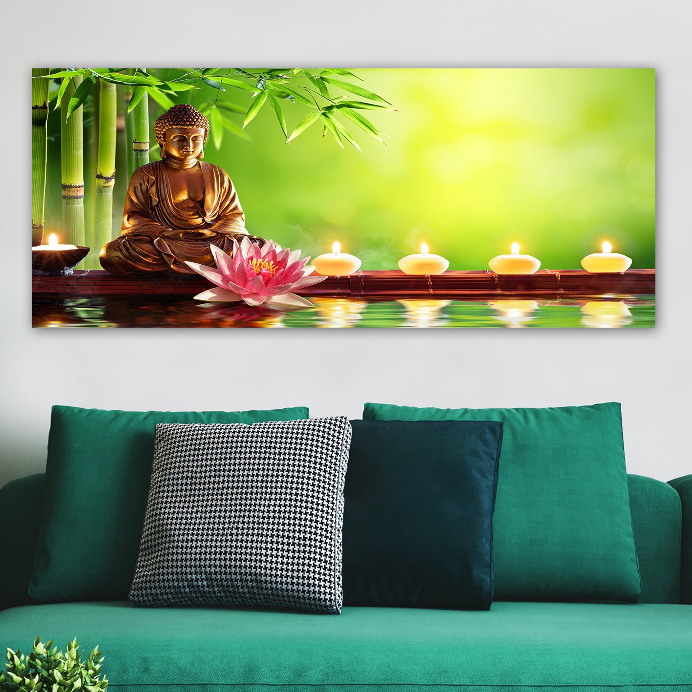 Tablou decorativ, YTY1031314483746_50120, Canvas, Rama din lemn (grosime 3 cm), Multicolor