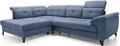 Coltar extensibil stanga 5 locuri ELTAP, LT-40RAQ, Inferne, 297x210x107 cm, lemn/poliester, albastru deschis