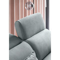 Coltar extensibil stanga 4 locuri ELTAP, LT-100SAV, Noble, 255x201x100 cm, lemn/poliester, albastru