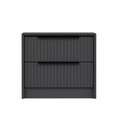 Noptiera, Minerva, Kale Luxe Soft, 45x53x45 cm, PAL, Antracit