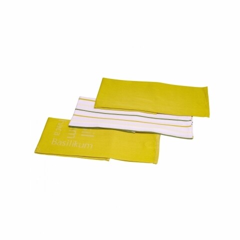 Set 3 prosoape asortate de bucătărie Lime, multicolor