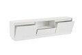 Comoda TV, Nordure, Vanguard, 160x42x29 cm, PAL, Alb natural