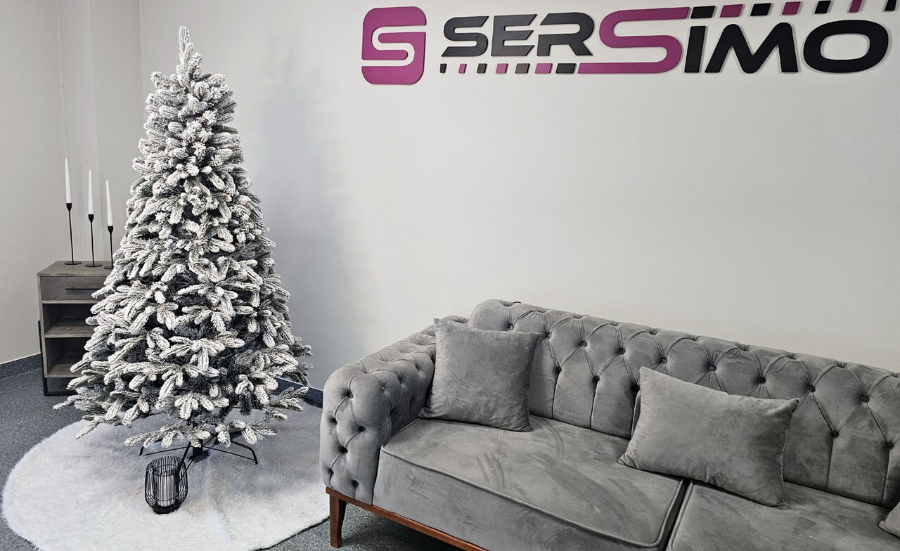 Brad artificial Christmas Deluxe by Sersimo, Global nins, mix 2D+3D, 180cm — imaginea 11