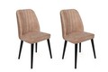 Set scaune 2 piese, Nmobb, Alfa-433 V2, Metal , Bej/Negru