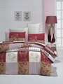 Lenjerie de pat dubla King (FR), 3 piese, Butterfly v2, Victoria, 65% bumbac/35% poliester