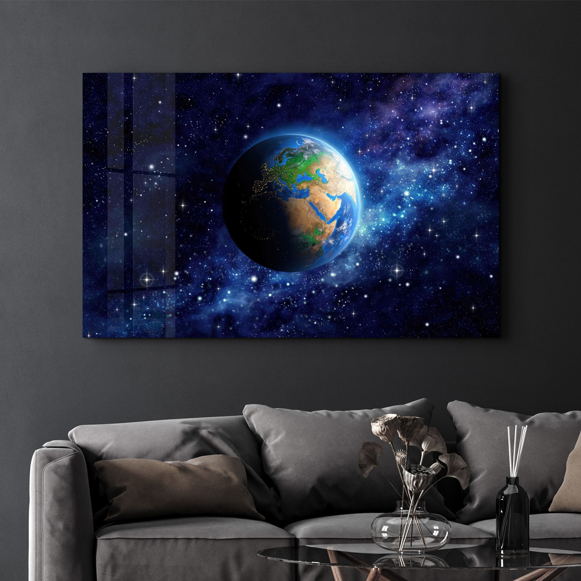 Tablou decorativ, CAM-5006, Dimensiuni: 70 x 110 cm, Multicolor
