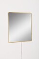 Oglinda cu Iluminare Led, Mirrorland, Square, Oglindă indestructibilă cu obturator, Galben