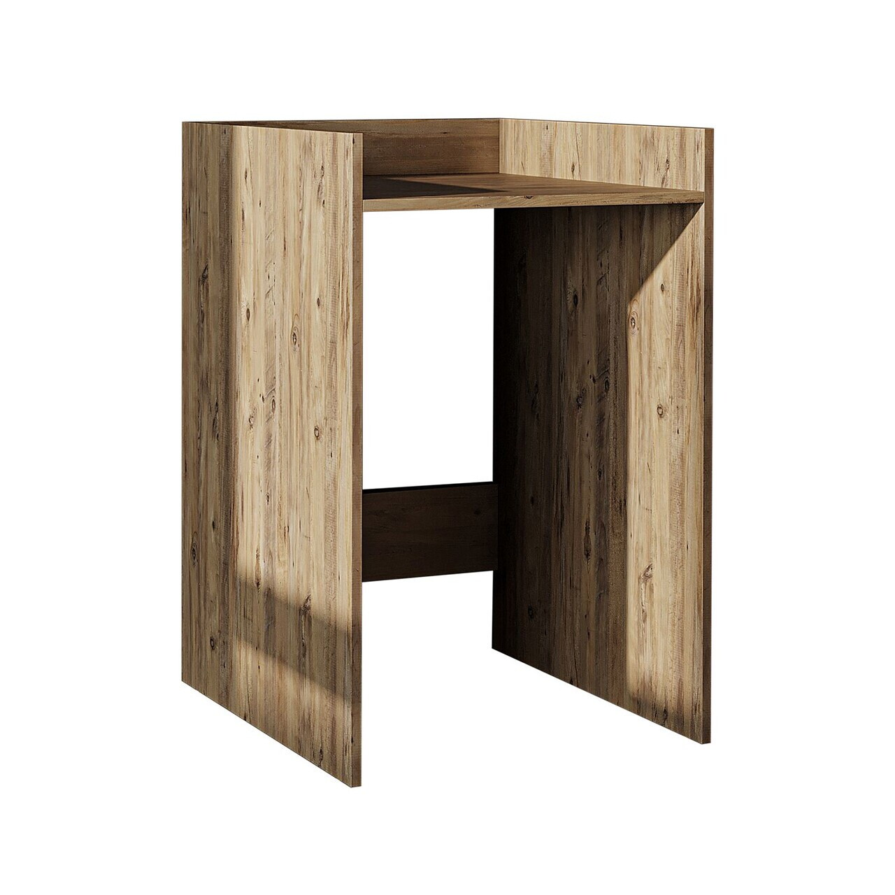 Dulap masina de spalat, Hanah Home, 2819, 65x98.8x60 cm, PAL MELAMINAT, Maro — imaginea 4