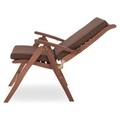 Scaun pliabil cu spatar inalt Malacca, 61.5x75x104.5 cm, mahon