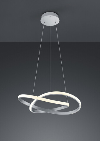 Lustra Course, RL, 60x150 cm, 27.5W, 1x SMD, metal, argintiu mat