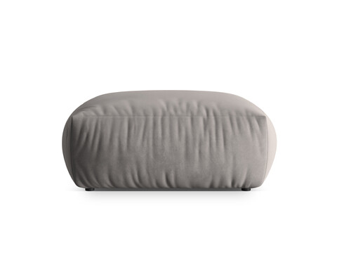 Taburet, Chris-184, Micadoni Home, 100x100x43 cm, catifea, gri
