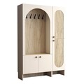Cuier de perete, Hanah Home, Palermo Kl, 135x200.6x37 cm, PAL, Cream / Travertine