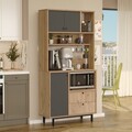 Dulap multifunctional, Locelso, RE4-SA, Stejar / Antracit