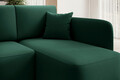 Coltar extensibil dreapta 3 locuri ELTAP, Hadson, 206x150x89 cm, lemn/poliester, verde inchis