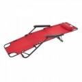 Sezlong pliabil cu tetiera, Heinner, 178x60x79cm, rosu