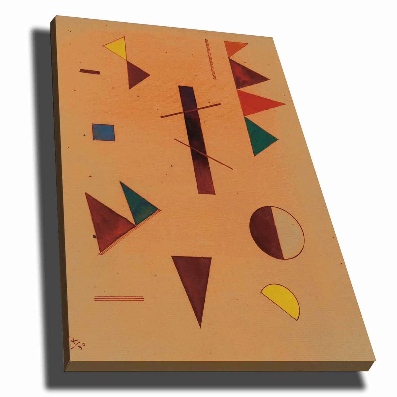 Tablou decorativ, 70100KANDINSKY002, Canvas, Lemn, Multicolor - 1 | YEO