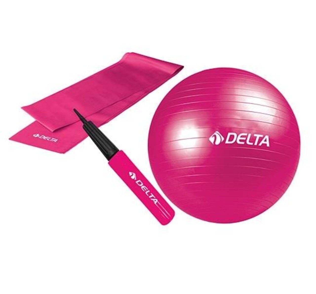 Set 3 piese pentru yoga/pilates 267DLT1687, Delta, PVC, roz