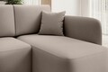 Coltar extensibil dreapta 3 locuri ELTAP, Hadson, 206x150x89 cm, lemn/poliester, bej inchis
