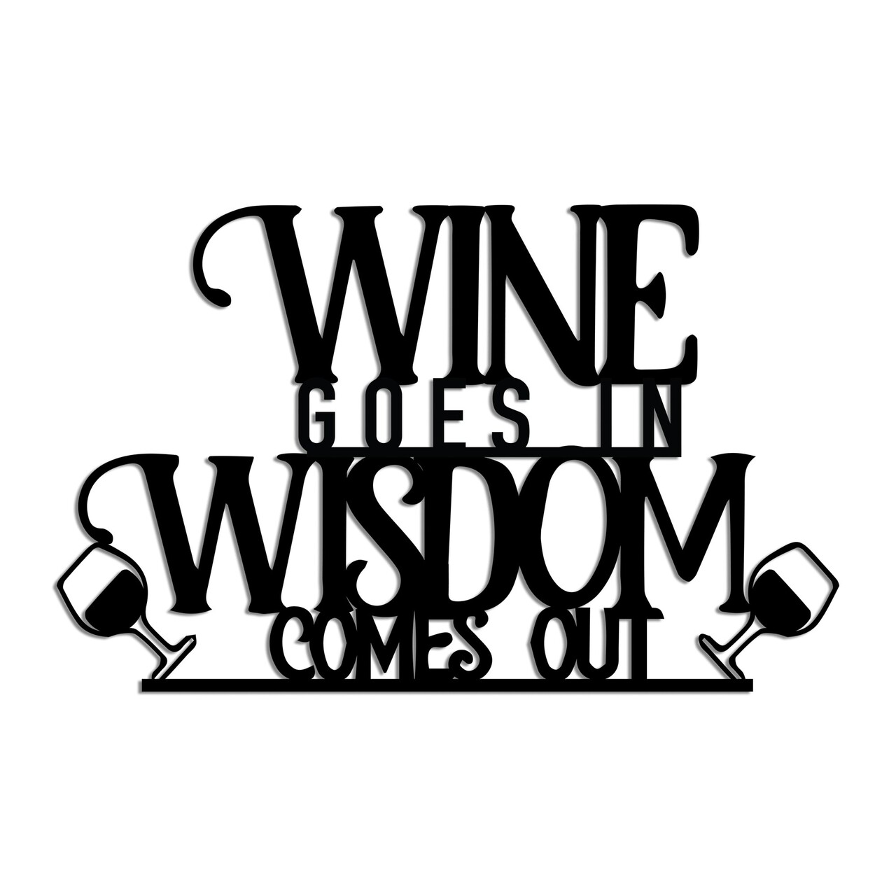 Decoratiune de perete, Wine Wisdom, Dimensiune: 55 x 34 cm , Negru - view 5