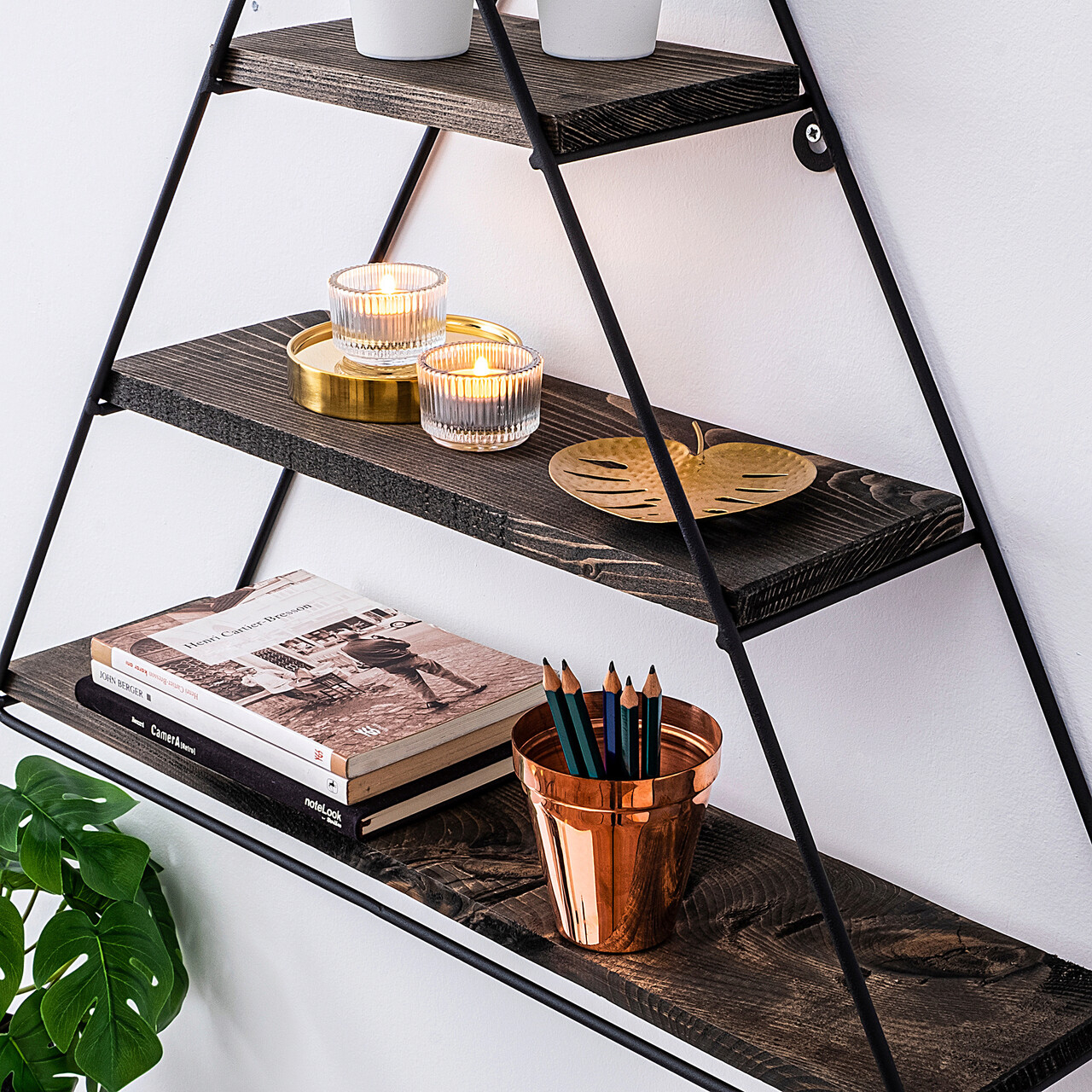 Raft de perete, Cerritos, Hyacinth, Nuc negru - 1 | YEO