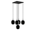 Lustra, Tatum, 584TTM1168, Metal, Negru / Fume