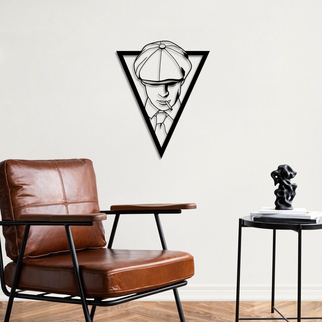 Decoratiune de perete, Shelby, Dimensiuni: 53 x 42 cm, Negru - view 3