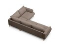 Coltar dreapta 4 locuri, Naomi, Micadoni Home, 280x195x75 cm, tesatura structurata, cappuccino